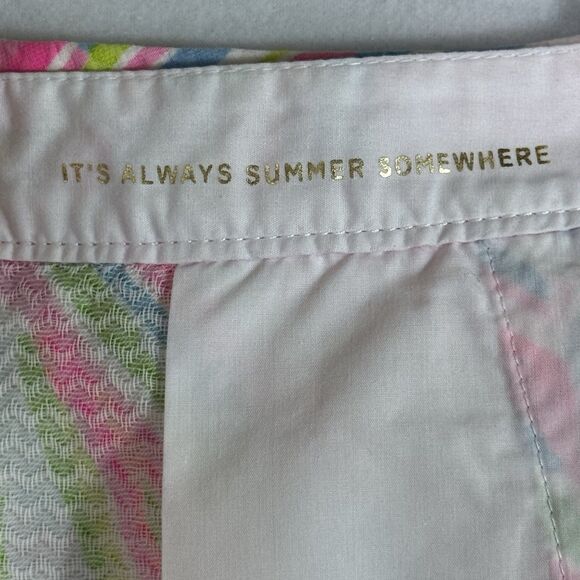 Lilly Pulitzer Pink Pout Shellabrate Scalloped Buttercup Shorts Size 0 Preppy - Picture 10 of 11